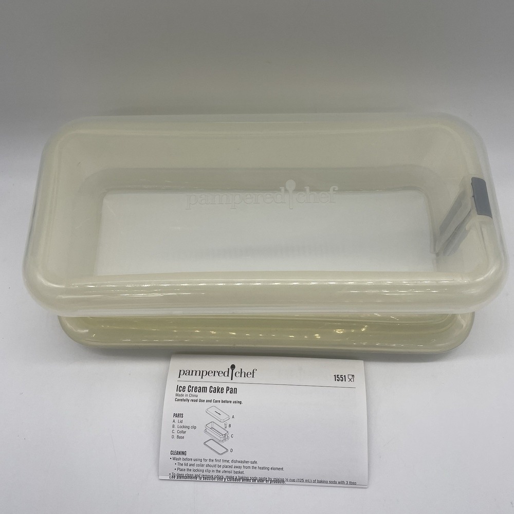 Pampered Chef Ice Cream Cake Pan 1551 Mold Discontinued + Instructions
